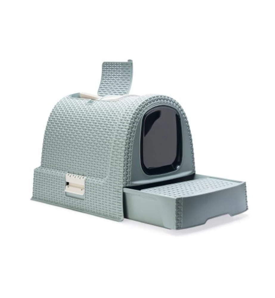 Beeztees Curver Kattenbak Lichtblauw 5 Beeztees Curver Kattenbak Lichtblauw - Afbeelding 3