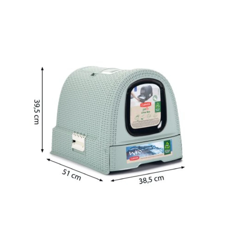 Beeztees Curver Kattenbak Lichtblauw 7 Beeztees Curver Kattenbak Lichtblauw - Afbeelding 5