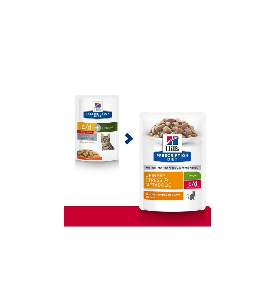 Hill's PD C/D Urinary Stress + Metabolic Maaltijdzakjes - 12 X 85 Gram 4 Hill's PD C/D Urinary Stress + Metabolic Maaltijdzakjes - 12 X 85 Gram - Afbeelding 2