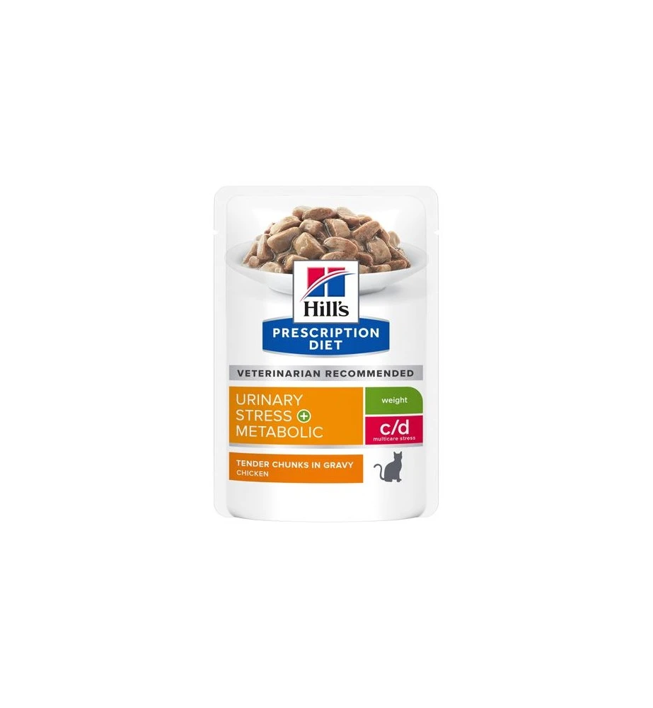 Hill's PD C/D Urinary Stress + Metabolic Maaltijdzakjes - 12 X 85 Gram 3 Hill's PD C/D Urinary Stress + Metabolic Maaltijdzakjes - 12 X 85 Gram