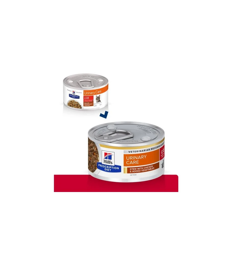 Hill's PD C/D Urinary Care Stress Stoofpotje Met Kip & Groente - 24 X 82 Gram 4 Hill's PD C/D Urinary Care Stress Stoofpotje Met Kip & Groente - 24 X 82 Gram - Afbeelding 2